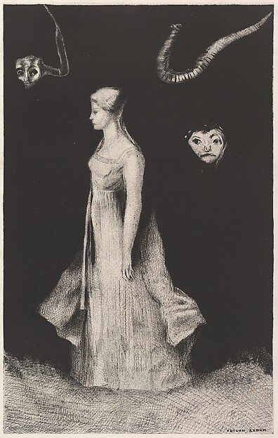 Haunting by Odilon Redon